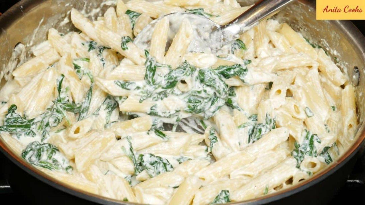 Creamy Spinach Pasta Recipe