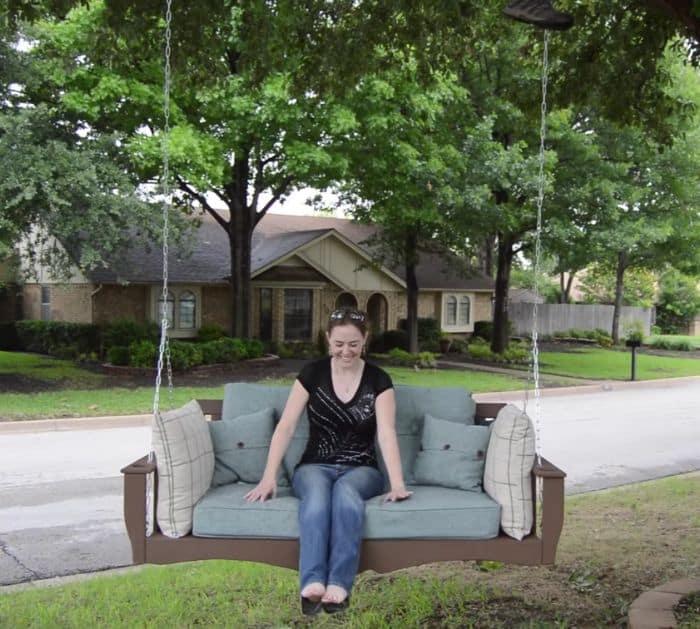 Easy DIY Hanging Bed Swing Tutorial