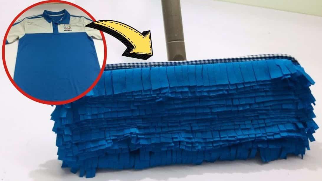 How To Make A DIY Floor Mop Using Old Clothes