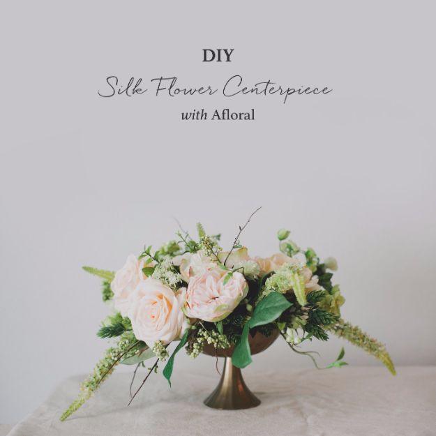 DIY Silk Flower Centerpiece, an elegant handmade accent, and a personal touch a bought version cannot match