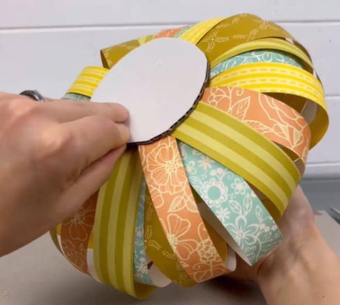 DIY Fall Paper Pumpkin Decor Project