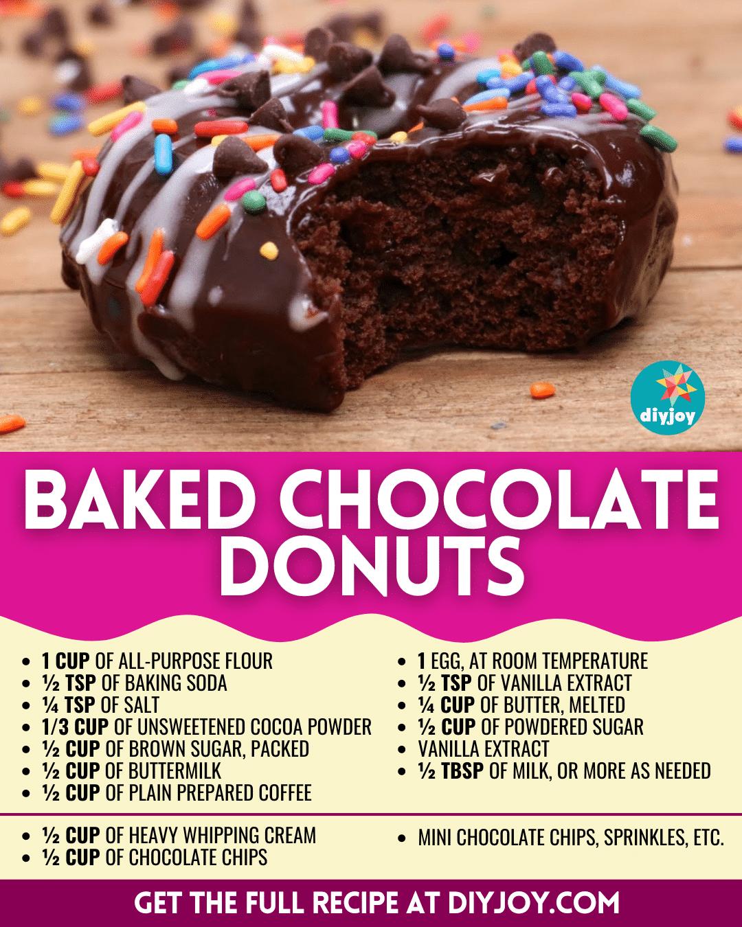 Easy Baked Chocolate Donuts Recipe