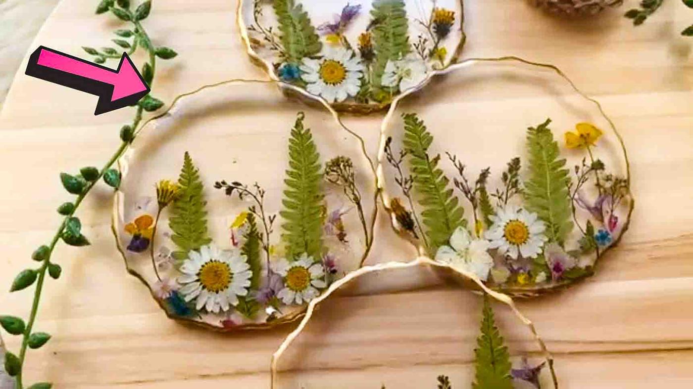 DIY Pressed Flower Coaster Tutorial