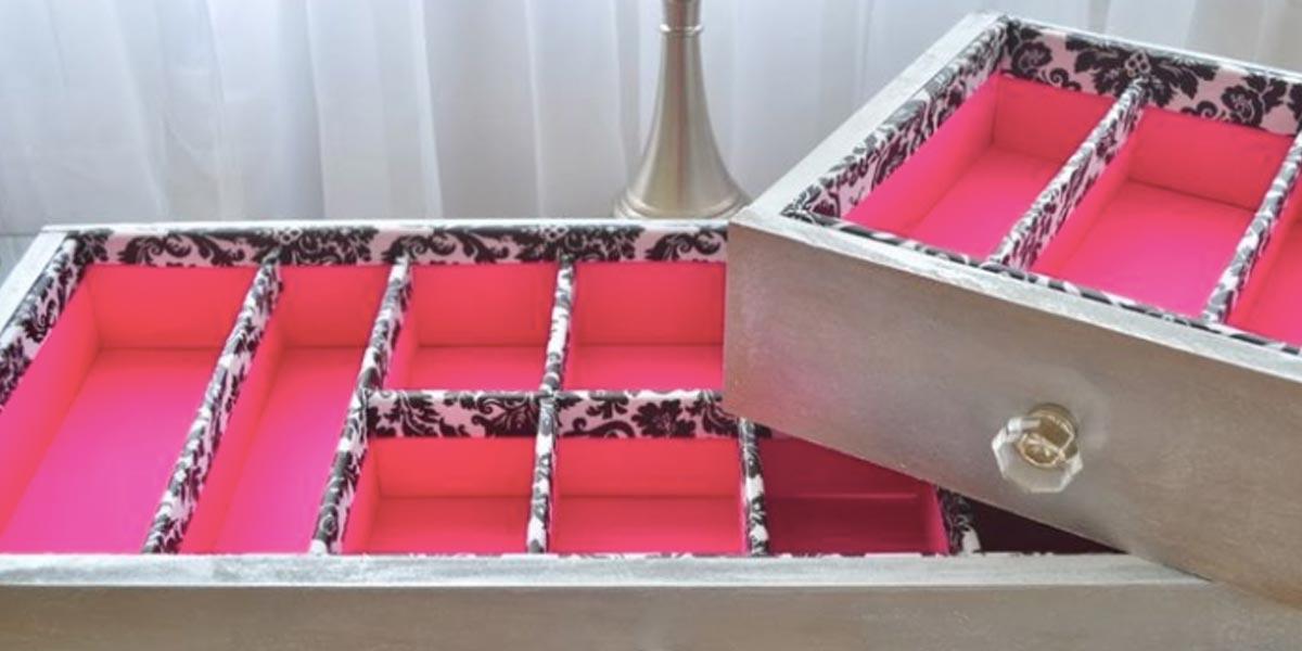 She Inspires Us By Making This Lovely Drawer Organizer And Shows Us How Easy It Is To Do (Watch!)