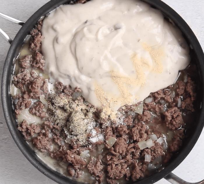 Ingredients for Hamburger Potato Casserole
