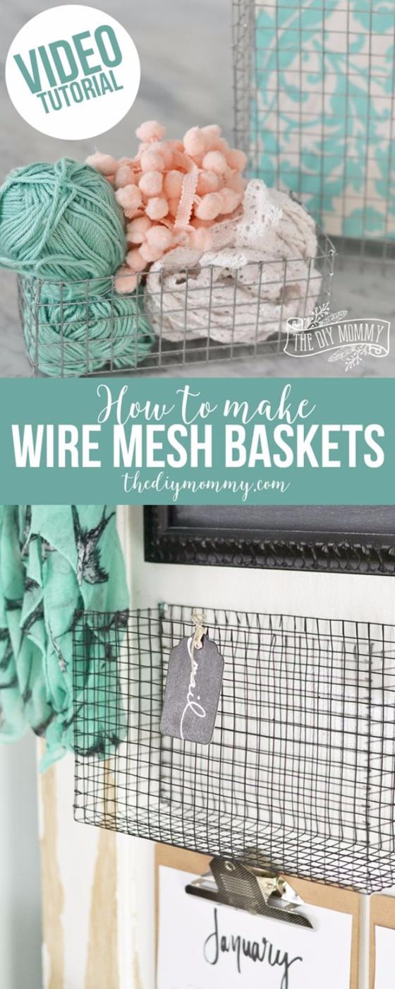 Wire Mesh Baskets, simple enough for a first try at the craft and a result that outshines anything mass produced