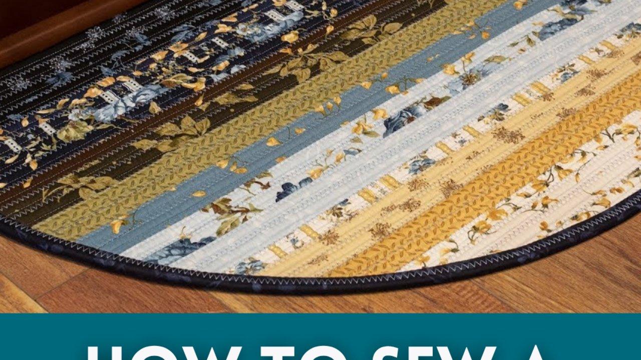 How to Sew a Slice Rug Using 1 Jelly Roll
