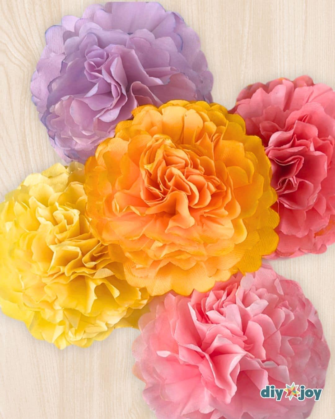 Coffee Filter Flowers — marigold coffee filter flowers