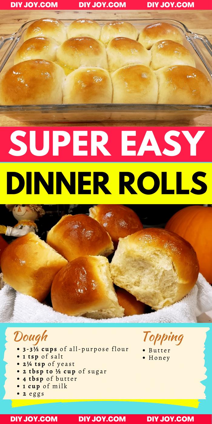 7-Ingredient Soft & Fluffy Dinner Rolls Recipe
