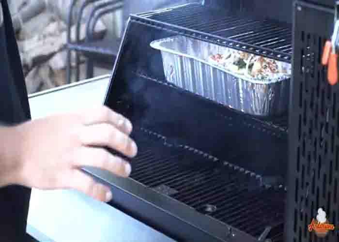 Smoking the street corn dip
