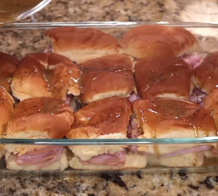 Buttery and Savory Ham Cheese Sliders recipe
