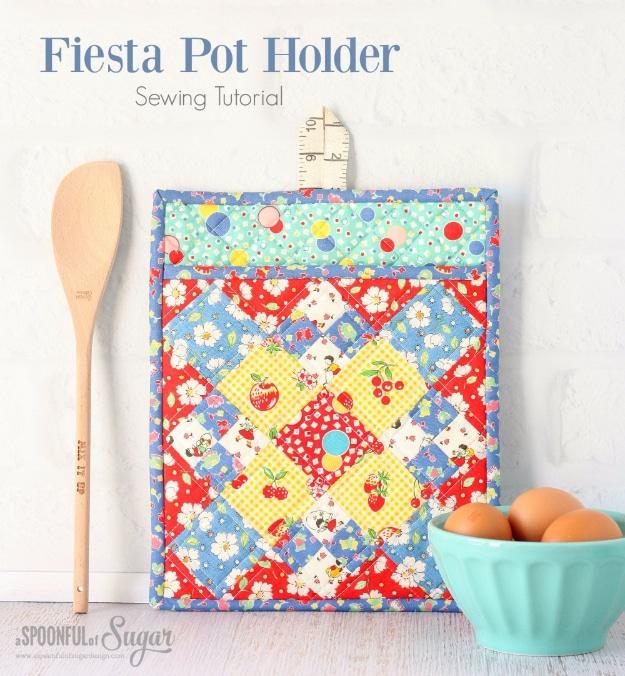 Fiesta Pot Holder, simple to scale up or down as the layout allows and a personal touch a bought version cannot match