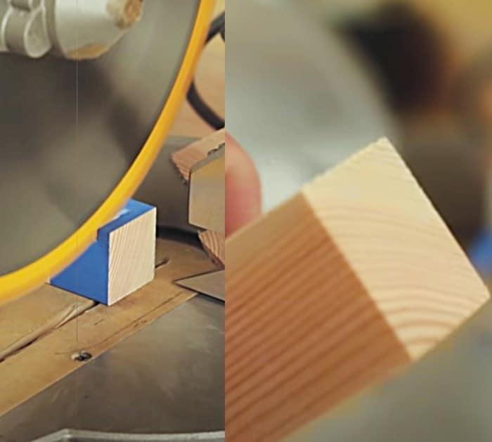 Make woodcrafting easy by using cheap blue painter's tape