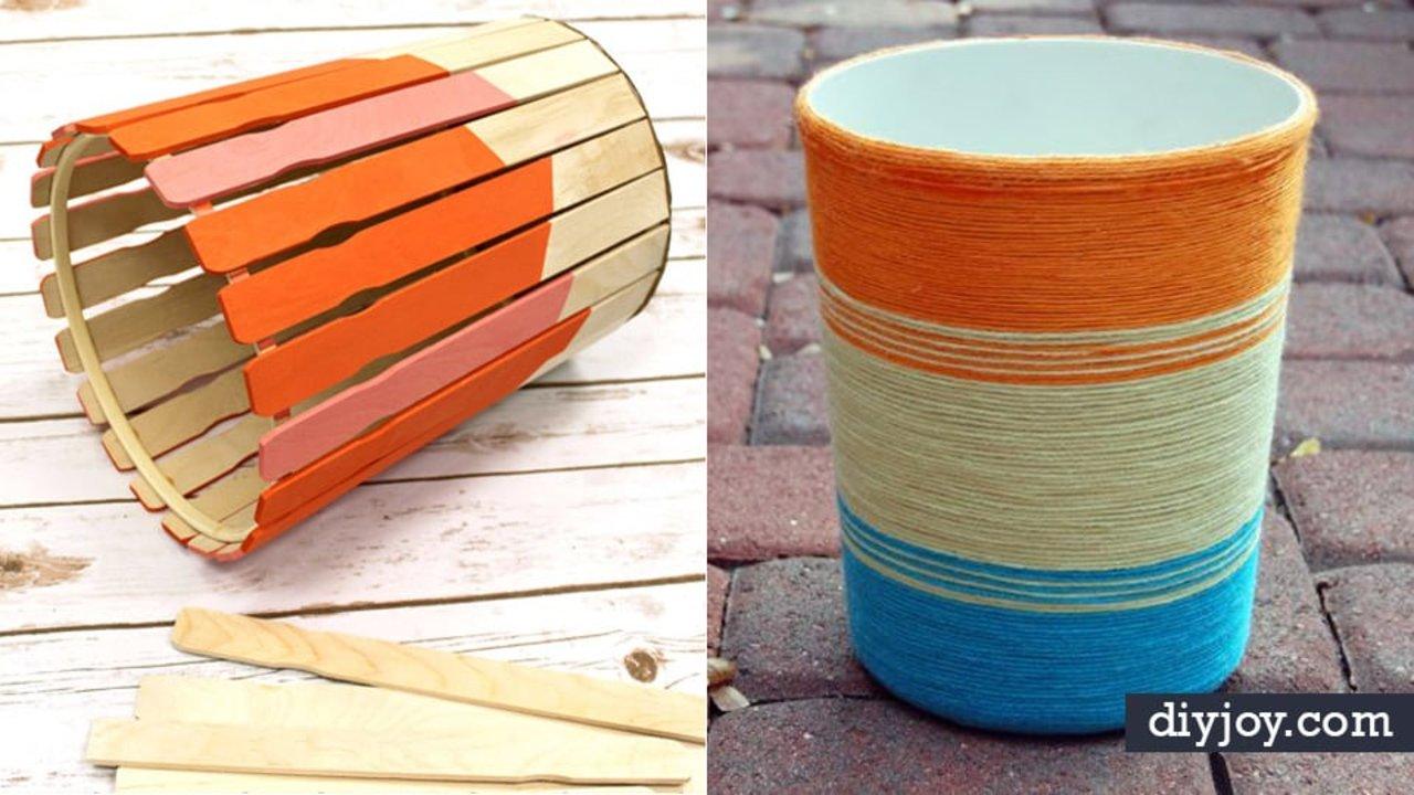 24 Impressive DIY Trash Cans and Recycle Bins