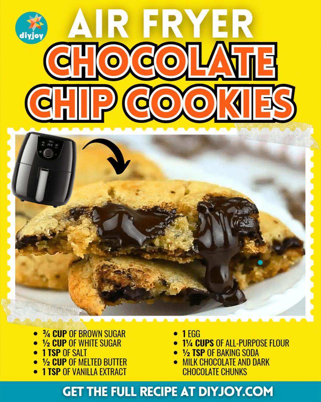 Easy Air Fryer Chocolate Chip Cookies Recipe