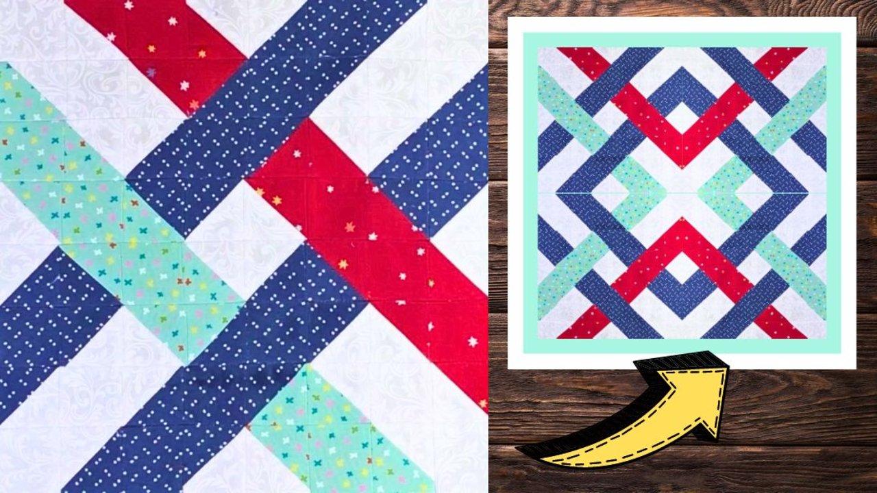 Beginner-Friendly Lattice Square Quilt Block Tutorial