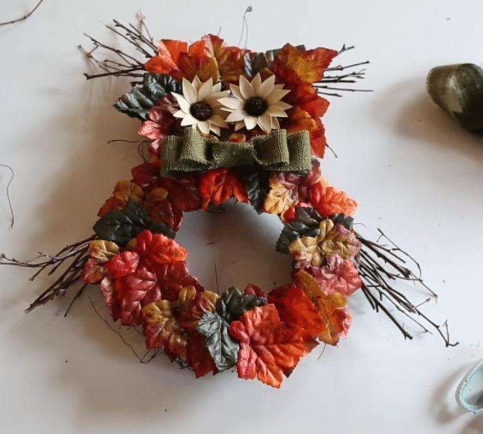 How to Make a DIY Fall Owl Wreath