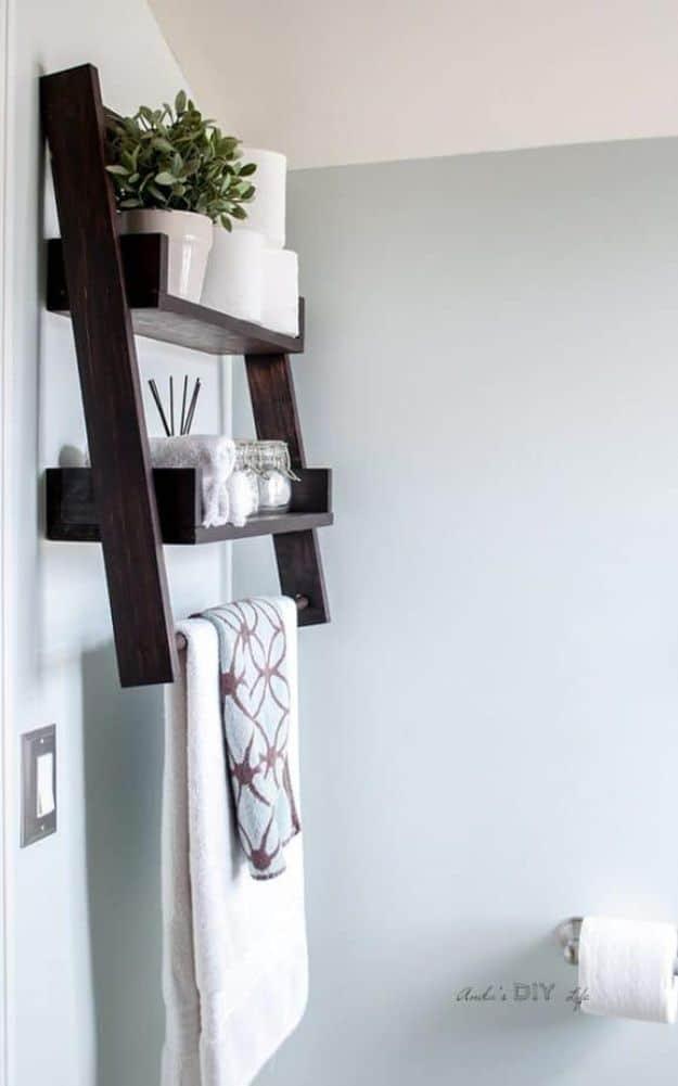 DIY Floating Ladder Shelf, a handmade furniture idea, easy to scale up for a whole batch and a keepsake worth handing down