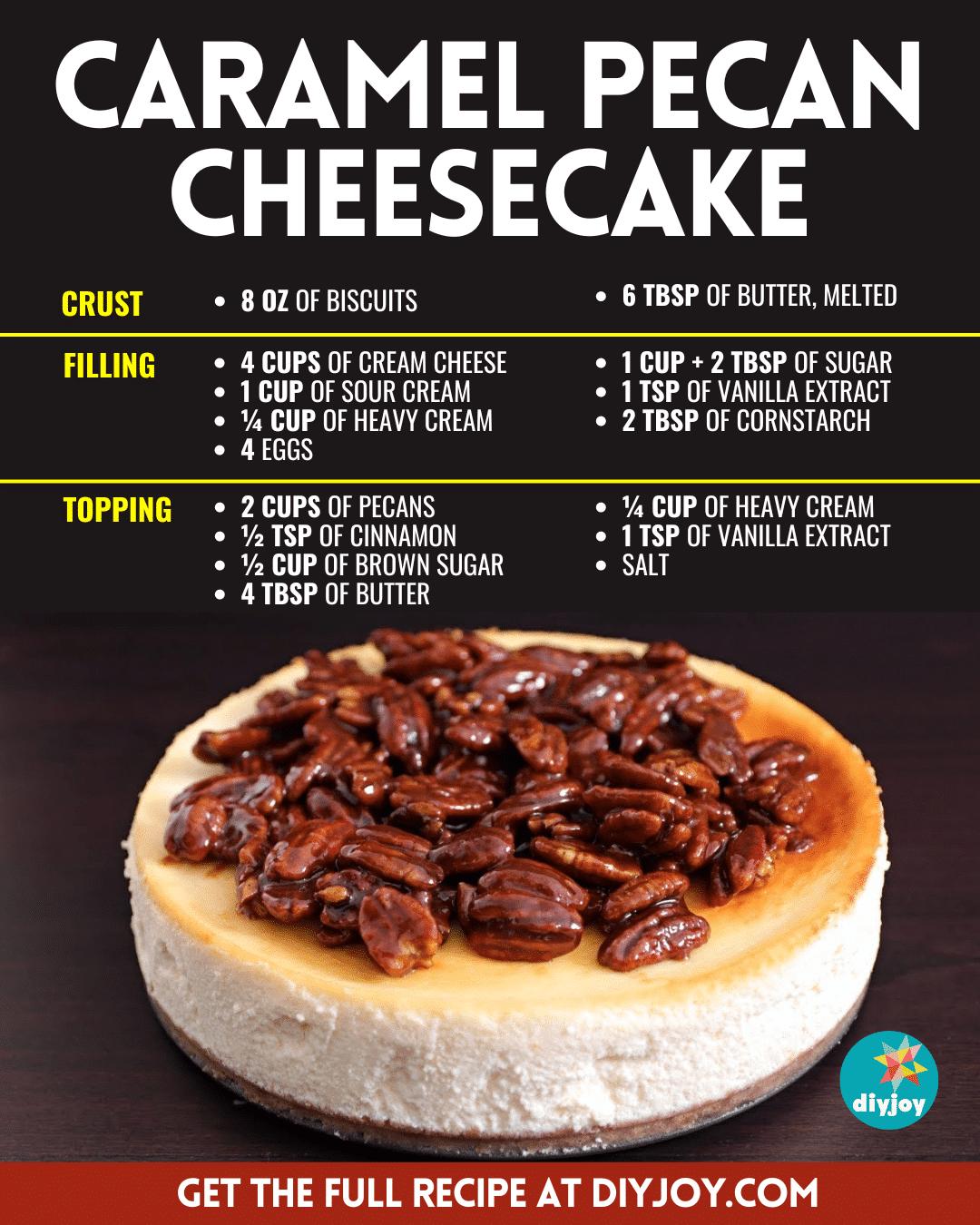 Easy Caramel Pecan Cheesecake Recipe