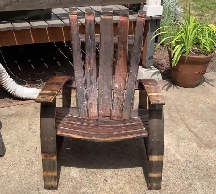 Easy DIY Wine Barrel Chair Tutorial