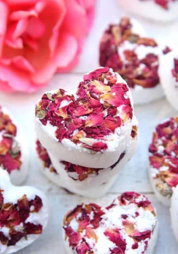 Rose Bath Bombs, budget friendly next to a salon priced version and a scent that makes the whole bathroom feel calmer