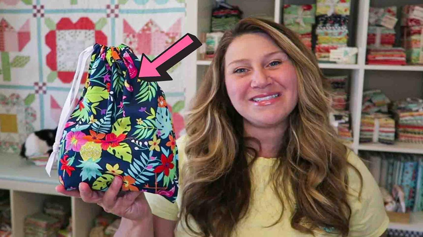 Super Easy Drawstring Bag Tutorial