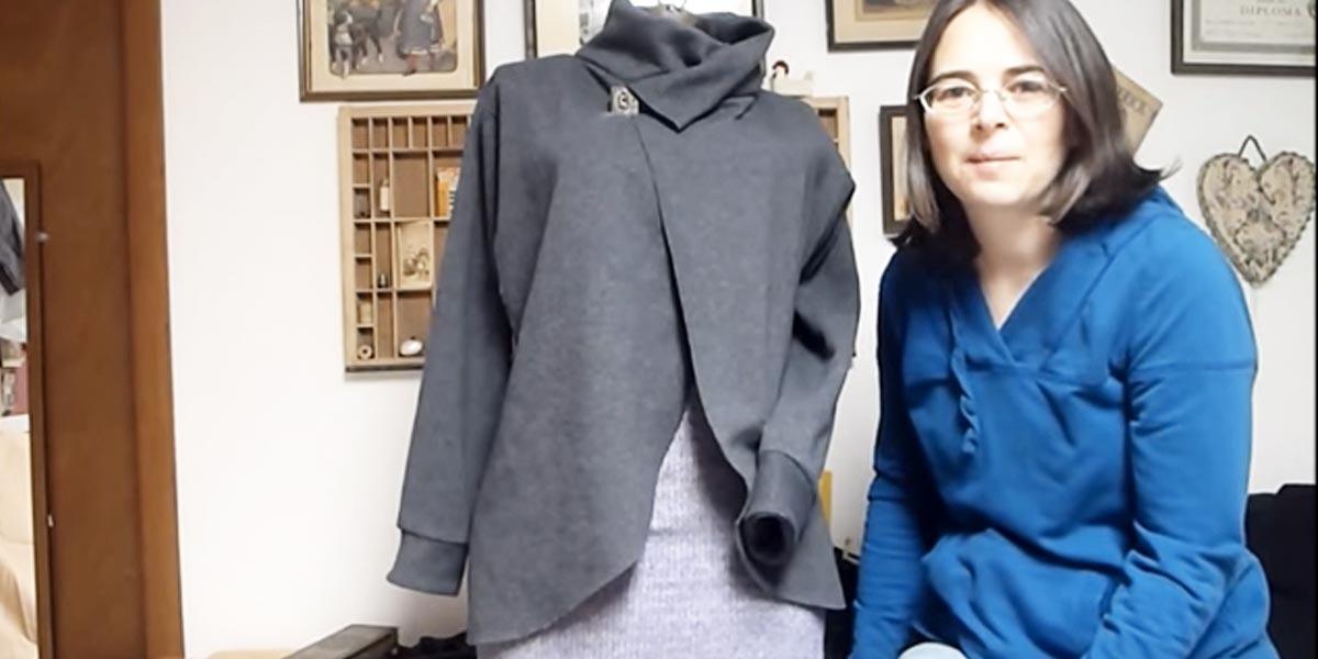 Watch How She Changes Up This Plain Sweatshirt Into An Amazing Fashion Statement!