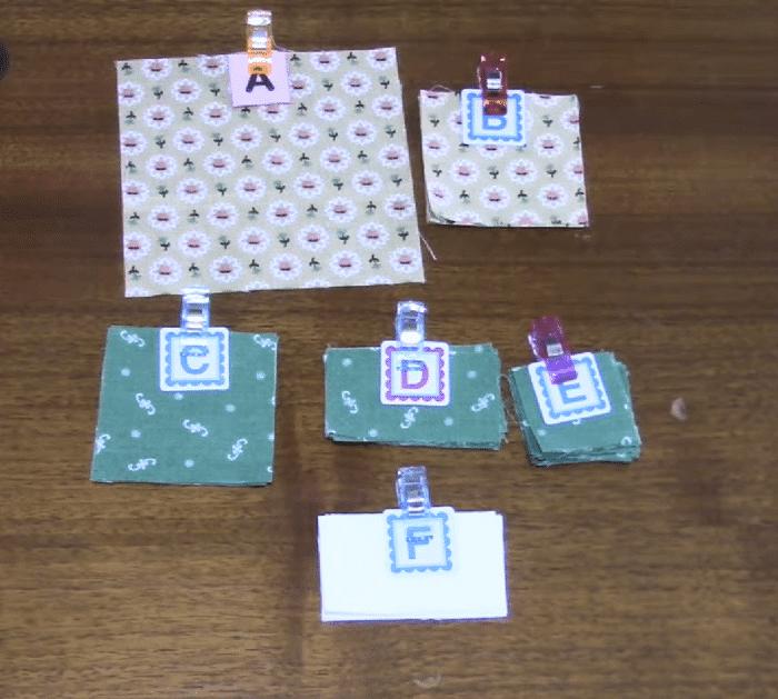 Materials for Mountain Meadows Quilt Block