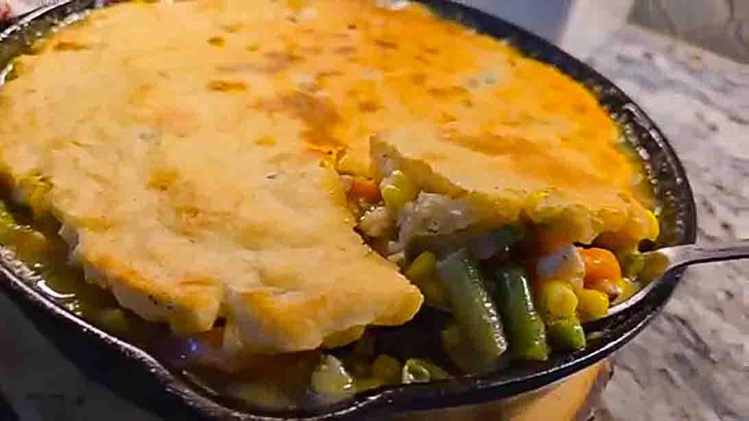 Chicken Cobbler Using Leftover Chicken