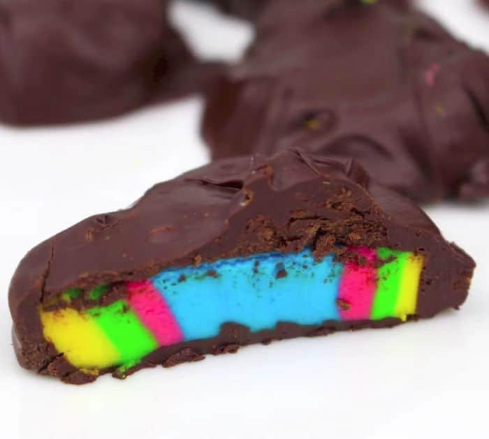 Easy To Make Rainbow Peppermint Patties