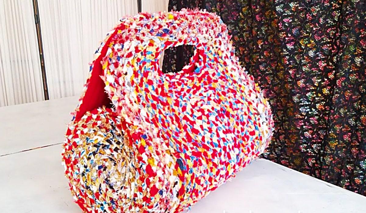 Patchwork Sewing Bag From Scraps