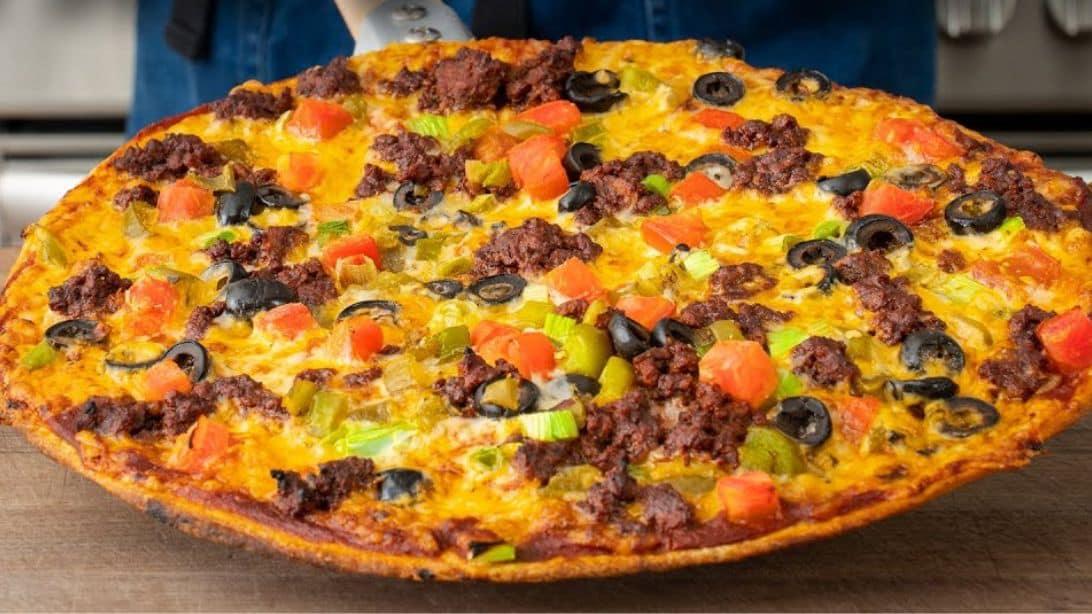 Delicious Homemade Taco Pizza