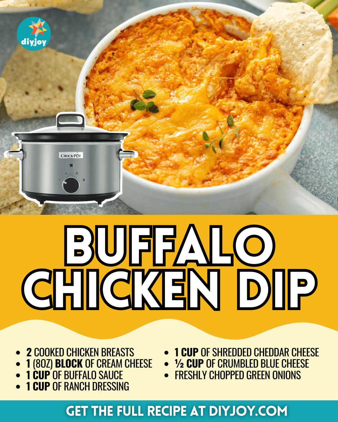 Easy Crockpot Buffalo Chicken Dip Recipe