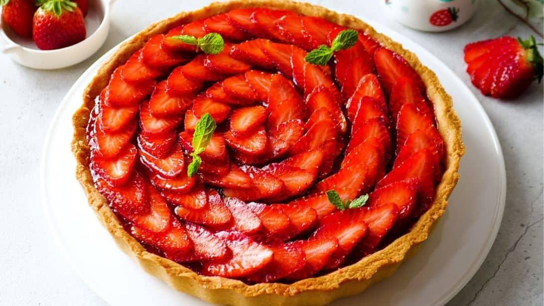 Easy Strawberry Custard Tart Recipe