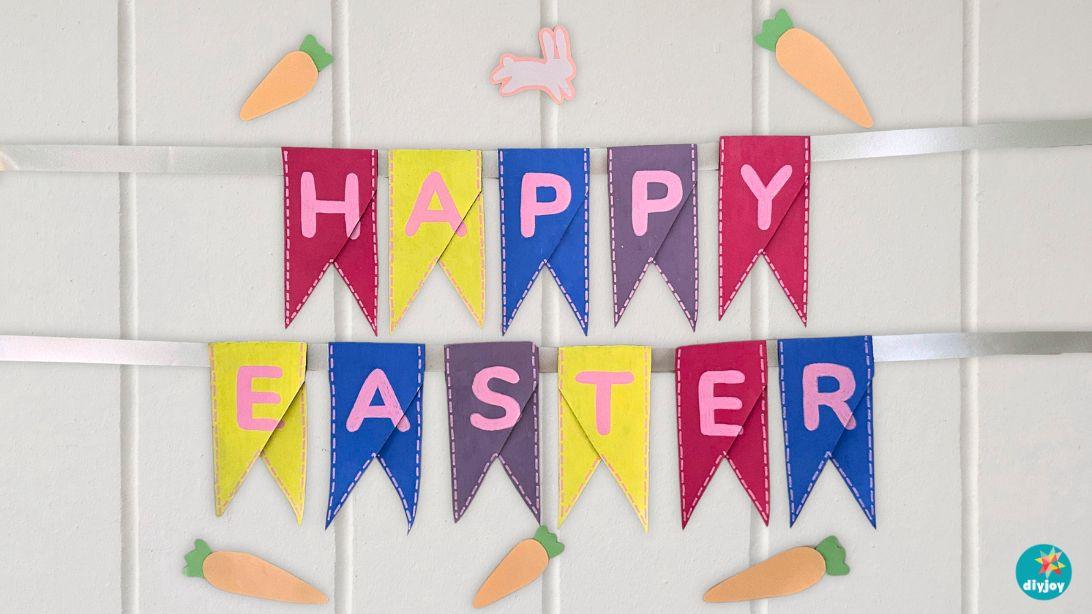 Toilet Paper Roll Easter Banner, an easy weekend project with a big payoff and a quick idea that comes together fast