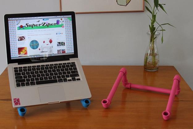 Laptop Riser, a handmade gift for dad, low pressure enough to try this weekend and an idea worth saving for later