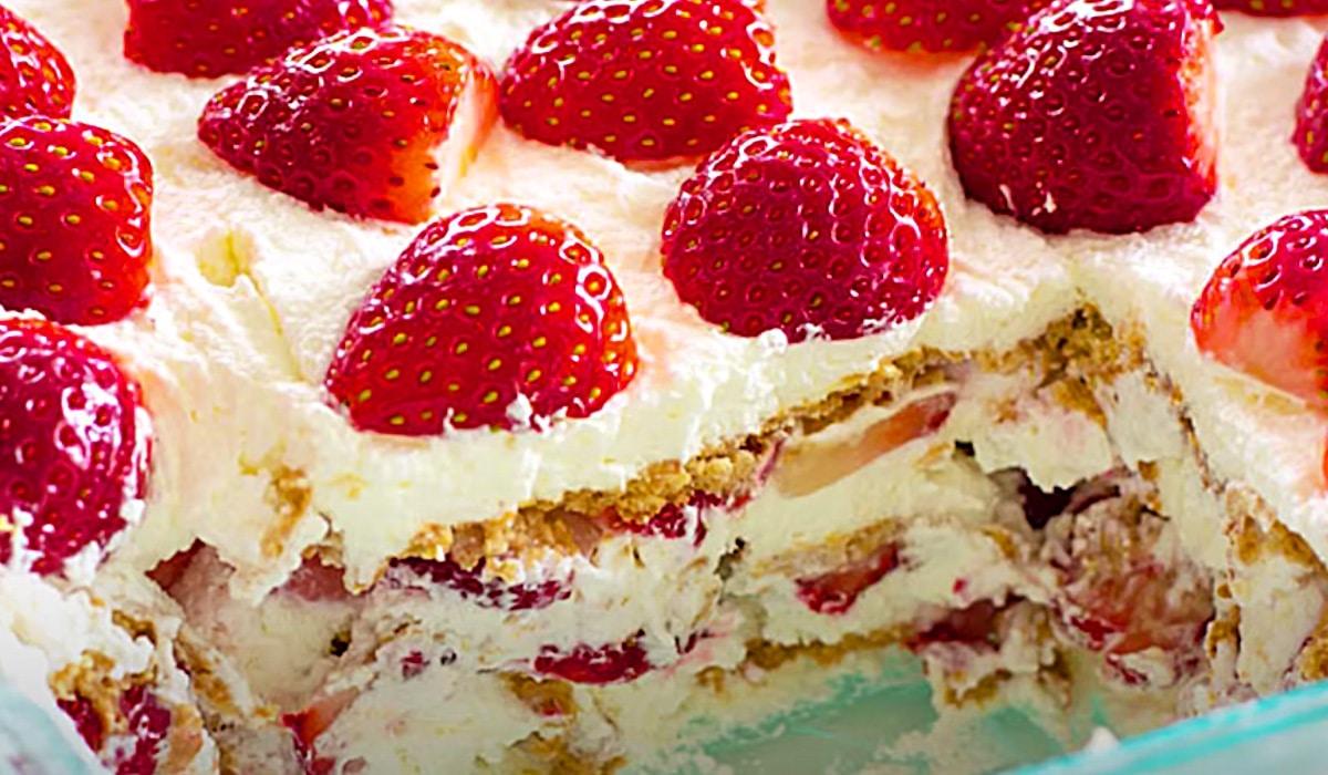 Strawberry Icebox Cake Recipe