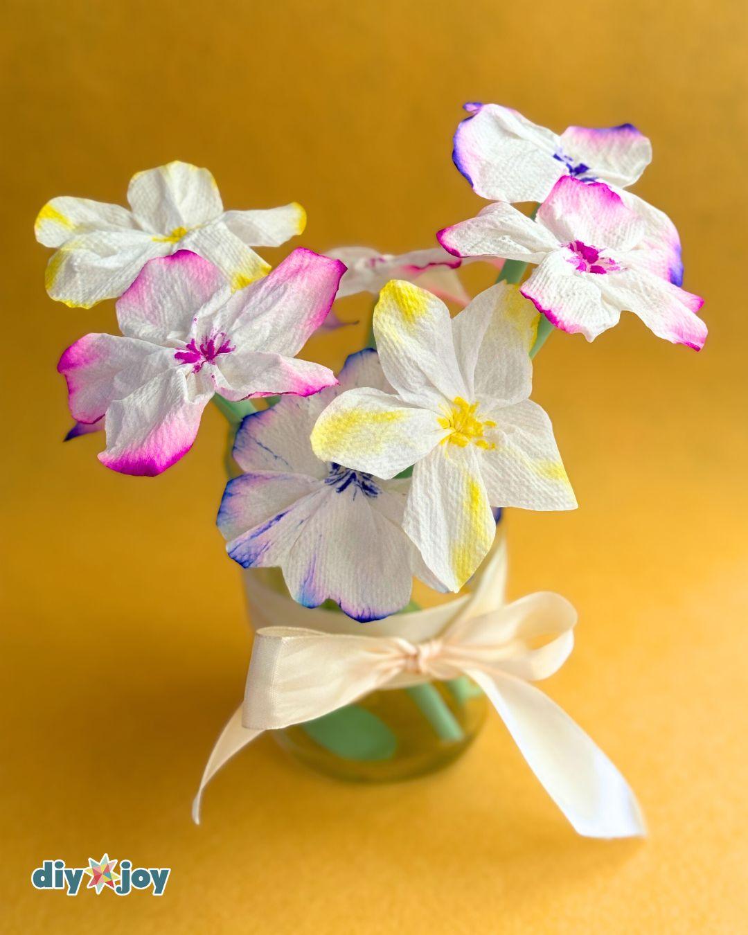 Toilet Paper Flower Bouquet — toilet paper flowers