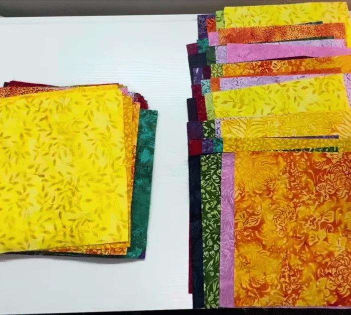 Materials for Layer Cake Quilt