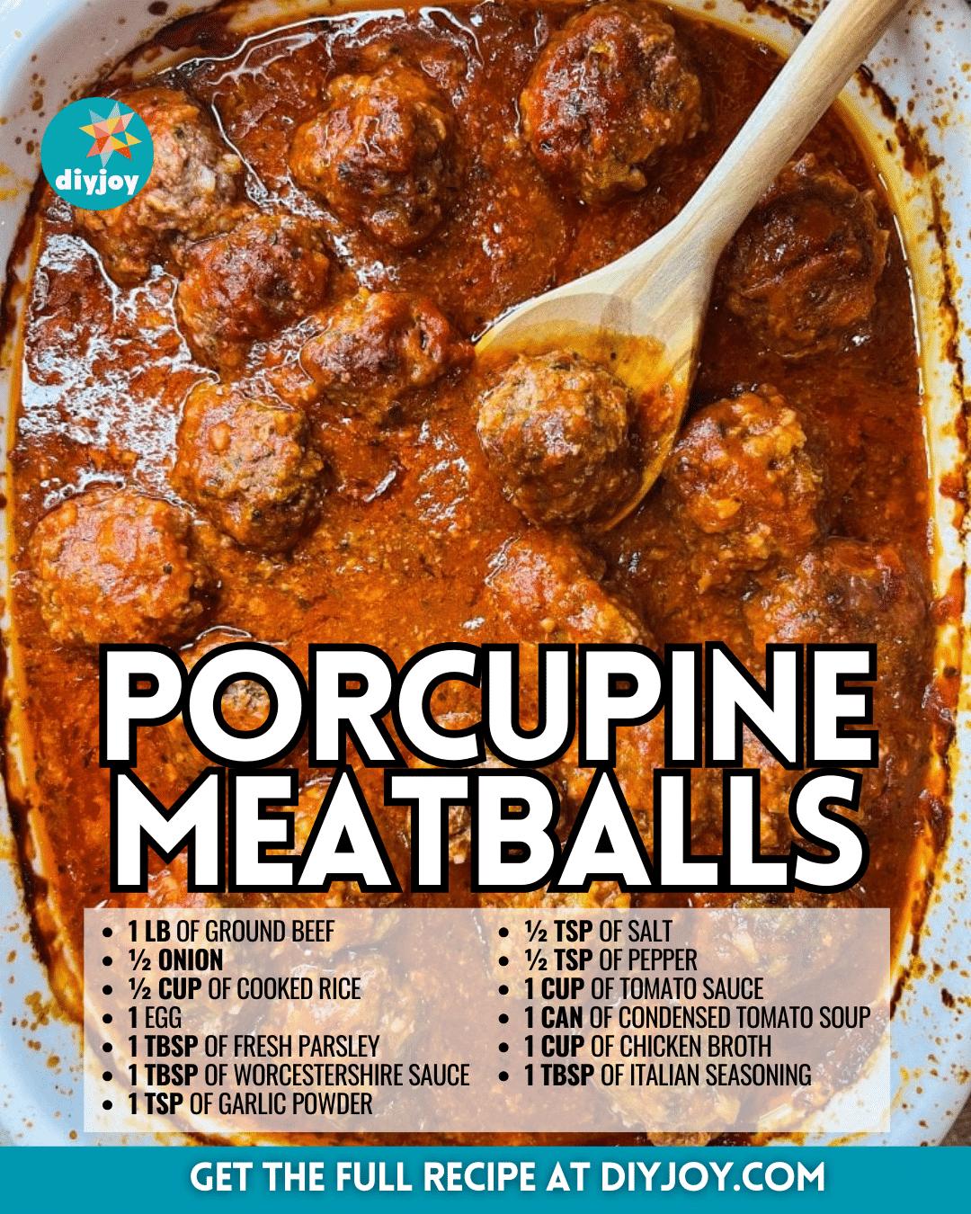 Easy Porcupine Meatballs Recipe