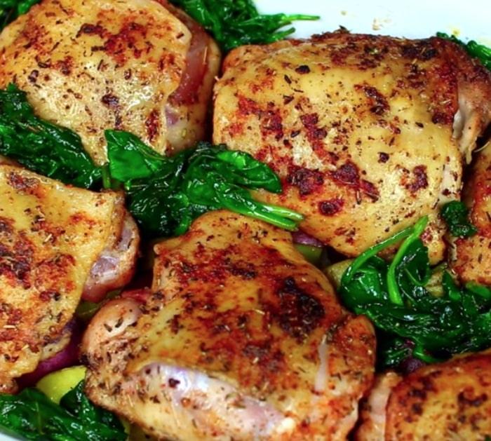 Garlic Butter Chicken made with heavy cream