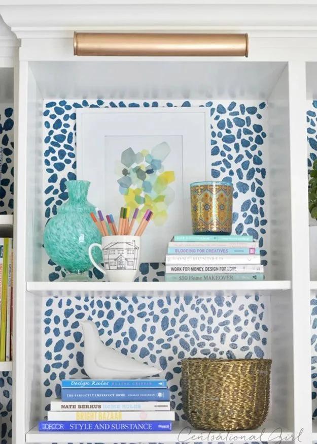 Paint the Back with a Pattern, budget friendly with supplies on hand and a clever way to use what you already own