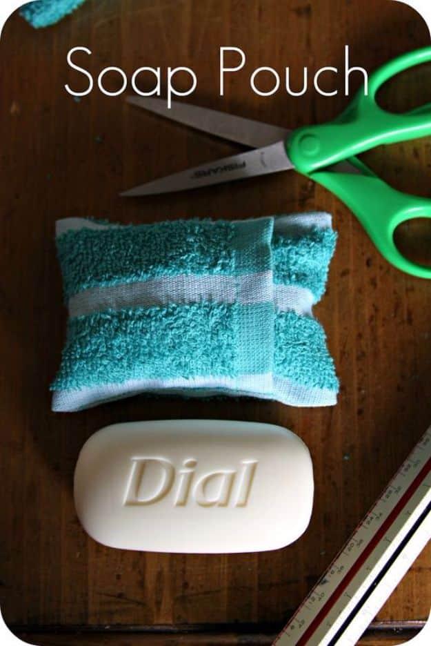 Packing Tips for Travel - Soap Pouch Packing - Easy Ideas for Packing a Suitcase To Maximize Space - Tricks and Hacks for Folding Clothes, Storing Toiletries, Shampoo and Makeup -
