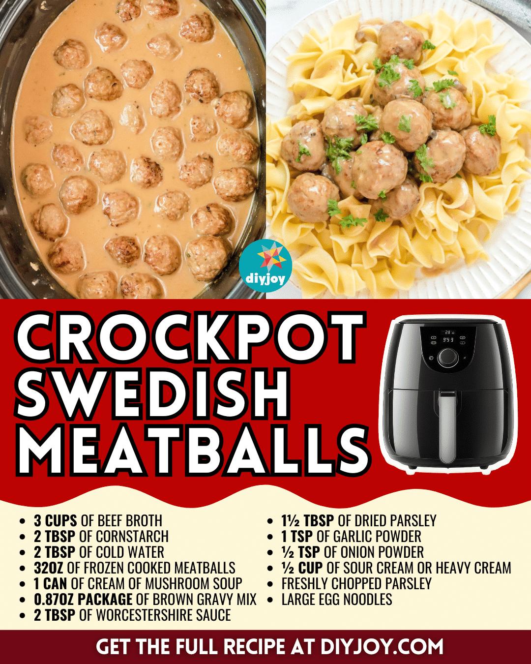 The Easiest Crockpot Swedish Meatballs Recipe