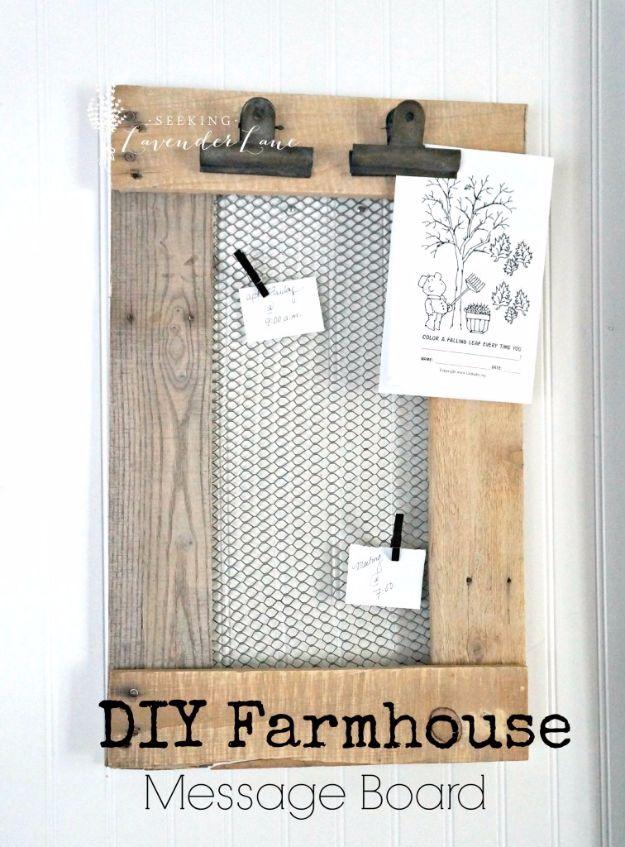 DIY Farmhouse Message Board, simple enough for a first attempt and proof a small idea can make a big difference