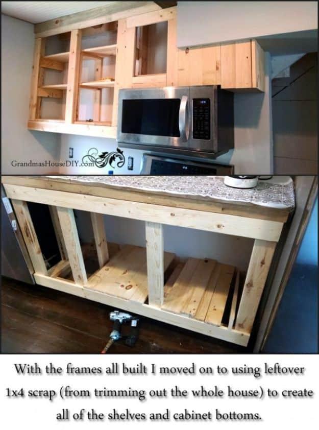 Build Your Own Kitchen Cabinets, basic enough in tools to skip a hardware run and a detail that friends always ask about