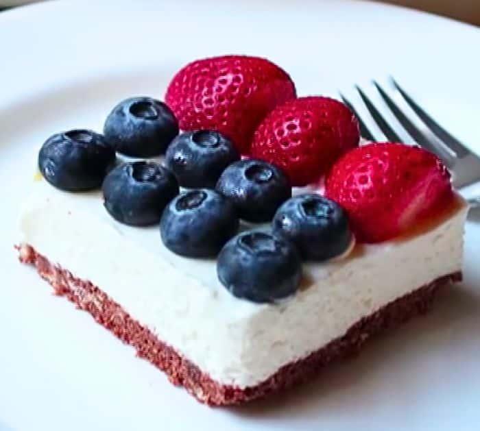 How to Make No-Bake American Flag Cheesecake