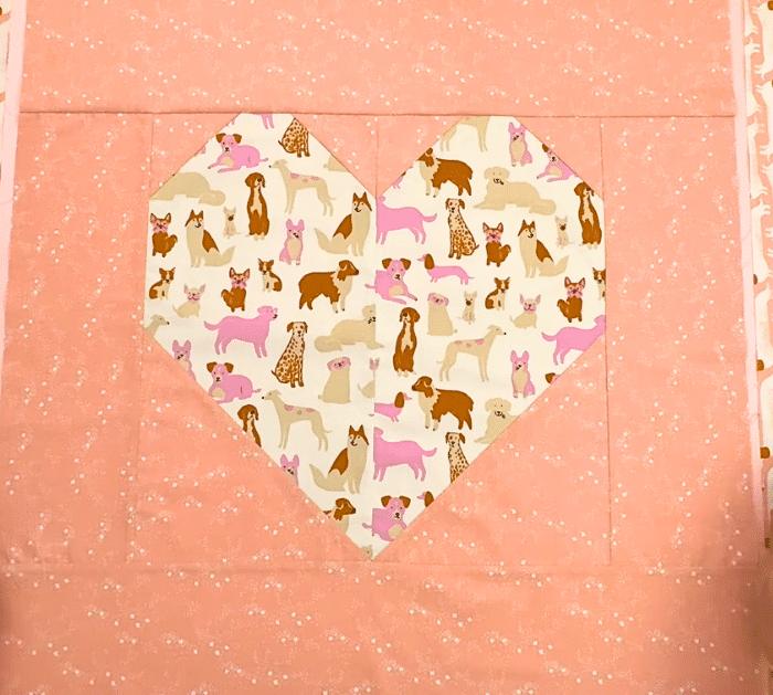 Easy Heart Baby Quilt Tutorial