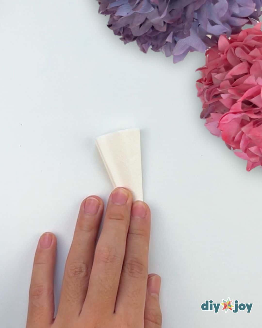 Hydrangea Coffee Filter Flowers — how to make coffee filter flowers hydrangeas