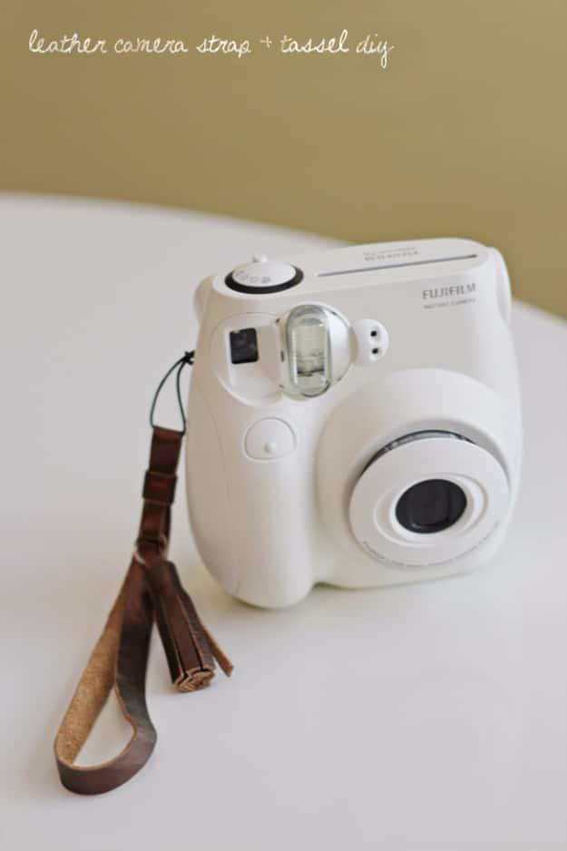 Leather Camera Strap And Tassel DIY, a simple idea that makes a real difference and an affordable way to try something new